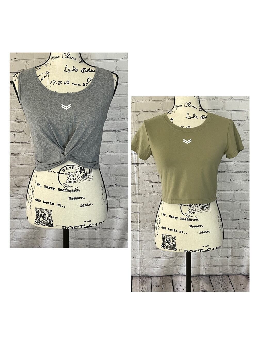 2 Gainz Addict Women’s Cropped Training Tees (Size S)